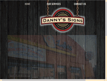 Tablet Screenshot of dannyssigns.com
